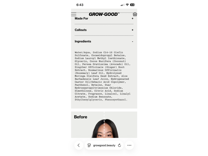 Grow-Good Wash Cycle Repair Shampoo, 10 fl oz/300 mL