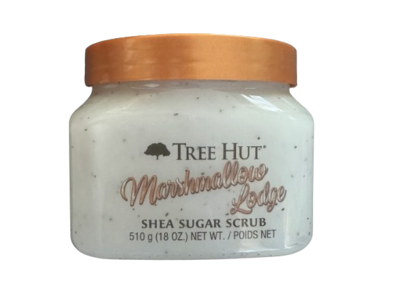 Tree Hut Shea Sugar Scrub, Marshmallow Lodge, 18 oz/510 g