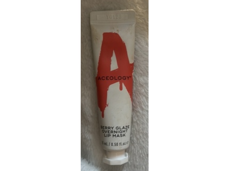 Aceology Overnight Lip Mask, Berry Glaze, 0.50 fl oz/15 mL