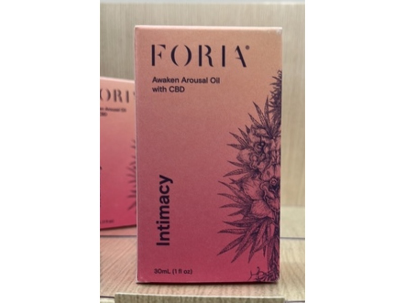 Foria Intimacy Awaken Arousal Oil with CBD, 1 fl oz/30 mL