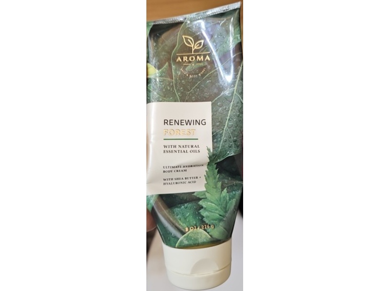Bath & Body Works Aroma Ultimate Hydration Body Cream, Renewing Forest, 8 oz/226 g, Pack Of 2