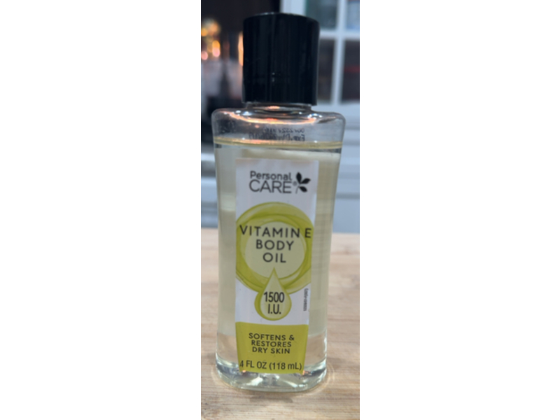 Personal Care Softens & Restores Body Oil, Vitamin E, 4 fl oz/118 mL
