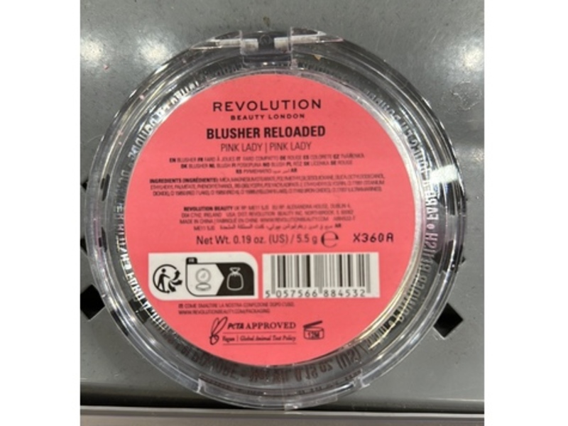 Revolution Beauty London Blusher Reloaded, Pink Lady, 0.19 oz/5.5 g