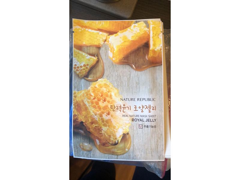 Nature Republic Real Nature Mask, Royal Jelly, 0.78 fl oz/23 mL, 10 Sheets