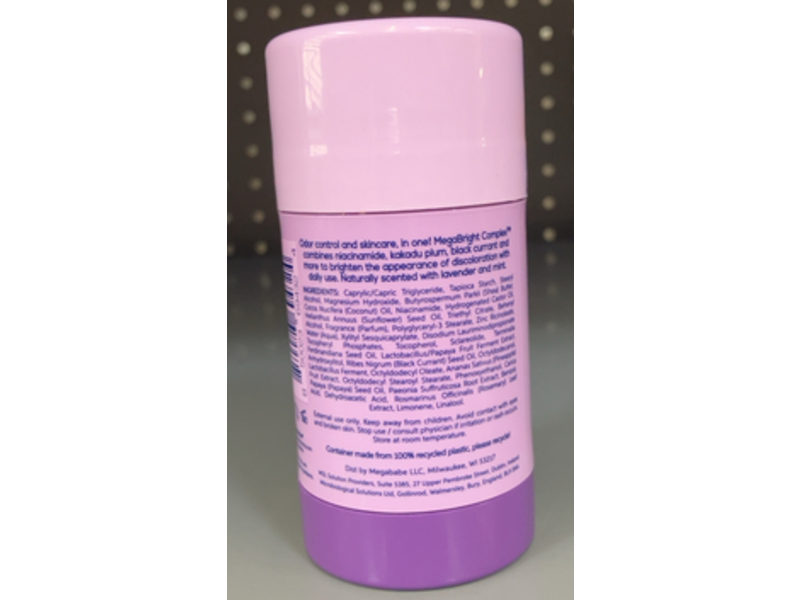 Megababe Skin Brightening Daily Deodorant, The Glow Deo, 2.6 oz/75 g