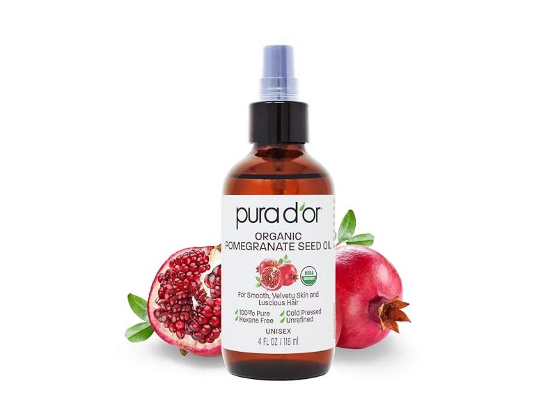 Pura D'or Organic Pomegranate Seed Oil, 4 fl oz/118 mL