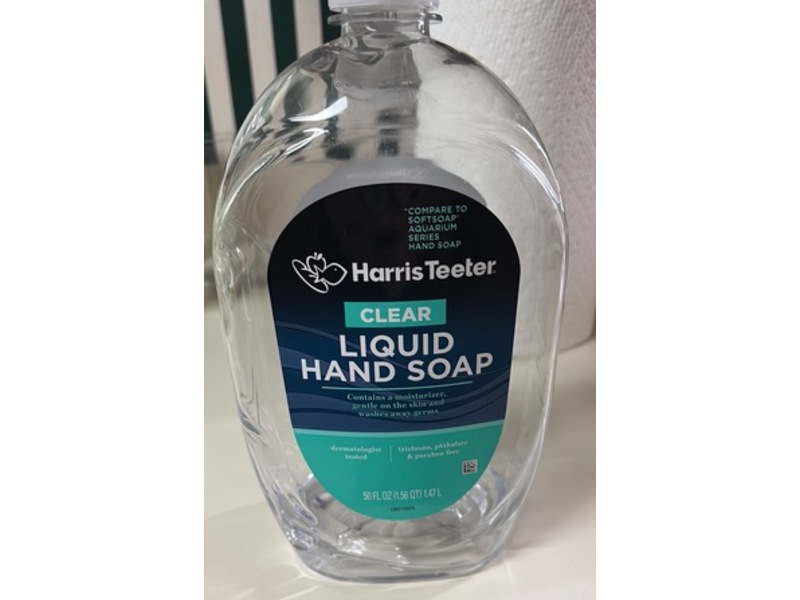 Harris Teeter Liquid Hand Soap, Clear, 50 fl oz/1.47 L