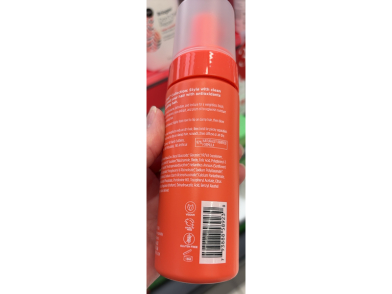 Briogeo Style + Treat Full Miracle Styling Foam, Yuzu + Plum Oil, 5 fl oz/150 mL