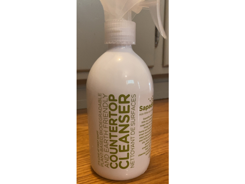 Sapadilla Countertop Cleanser, Rosemary + Peppermint, 16 fl oz/473 mL