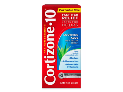 Cortizone-10 Itch Relief Cream, Soothing Aloe, 2 oz/56 g