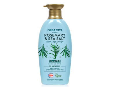 Organist Elastine Deep Cleansing Shampoo, Rosemary And Sea Salt, 16.9 fl oz/500 mL