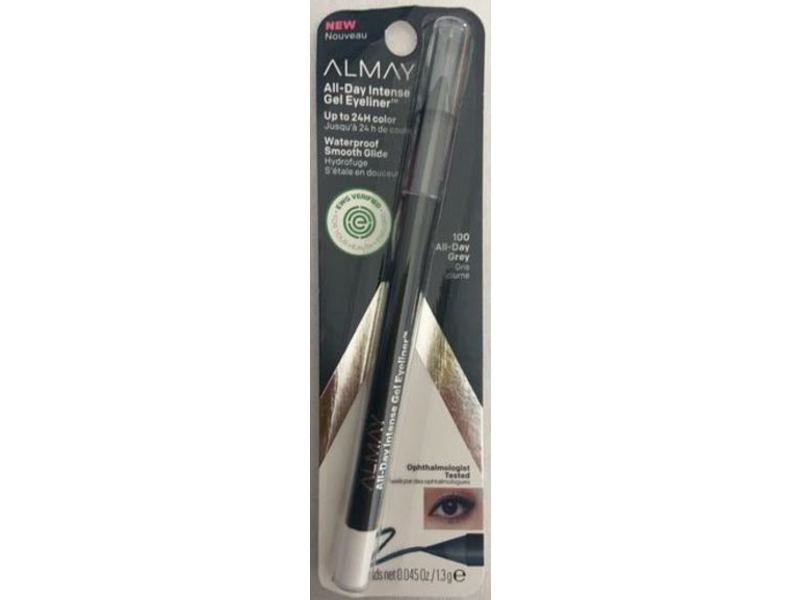 Almay All-Day Intense Gel Eyeliner, 100 All-Day Grey, 0.045 oz/1.3 g