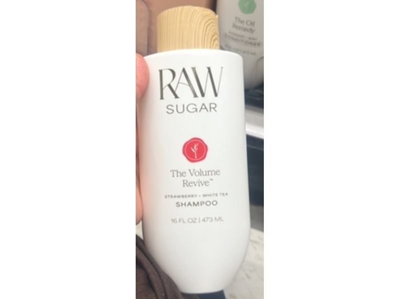 Raw Sugar The Volume Revive Shampoo, Strawberry + White Tea, 16 fl oz/473 mL