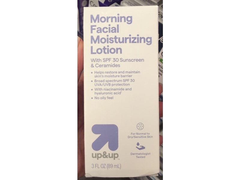 Up&Up Morning Facial Moisturizing Lotion, SPF 30, 3 fl oz/89 mL