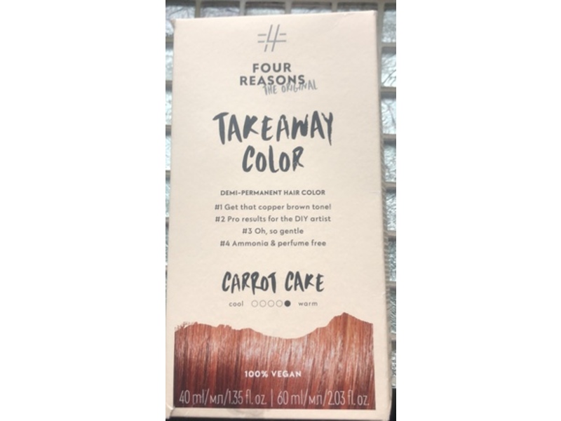 Four Reason Take Away Demi Permanent Hair Color, 6.4 Carrot Cake