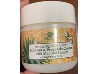 Green Leaf Naturals Amazing Aloe Vera Eczema & Psoriasis Cream, Manuka HOney, ragrance Free, 4 fl oz - thumbnail 2