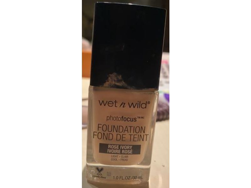 Wet N Wild Photo Focus Foundation, Rose Ivory, 1.0 fl oz/30 mL