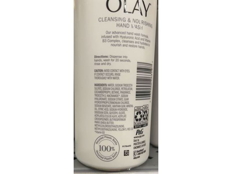 Olay Cleansing & Nourishing Hand Wash, Jasmine, 10.1 fl oz/300 mL