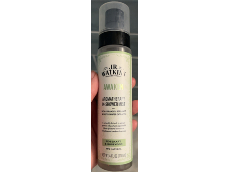 J.R. Watkins Awaken Aromatherapy In-Shower Mist, Rosemary & Rosewood, 4 fl oz/118 mL