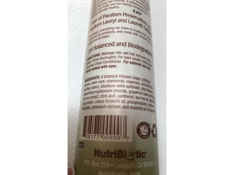 Nutribiotic Everyday Clean Shampoo, 10 fl oz (296 ml)