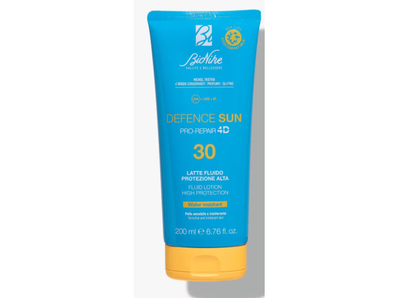 BioNike Defence Sun Pro-Repair 4D Fluid Lotion, SPF 30, 6.76 fl oz/200 mL