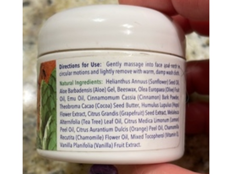 Emutrients Cinna-Scrub Gentle Exfoliant, Pure Emu Oil, 2 oz/56.7 g