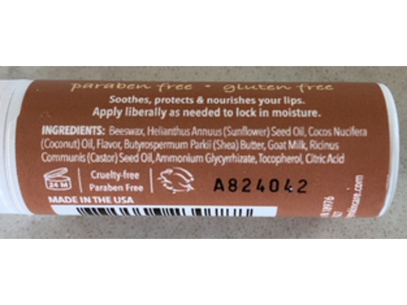 Dionis Goat Milk Skincare Lip Balm, Coconut Cream, 0.28 oz/8 g