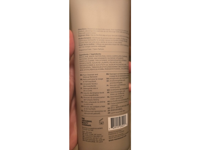 The Ordinary Face Cleanser, Squalane, 8.1 fl oz/240 mL