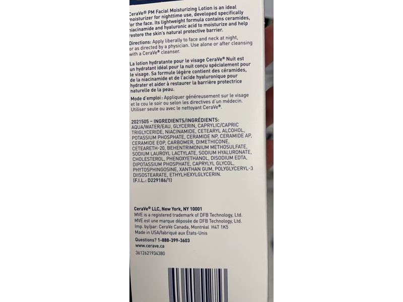 CeraVe Facial Moisturizing Lotion, Oil-Free, 59 mL