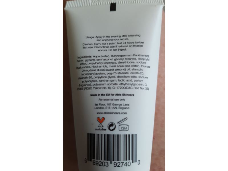 able Skincare London Anti-Ageing Retexturing & Resurfacing Duo Moisturiser, 1.69 fl oz/50 mL