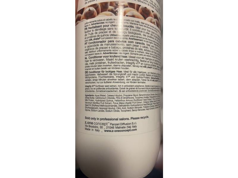 milk shake Curl Passion Conditioner, 33.8 fl oz/1000 mL