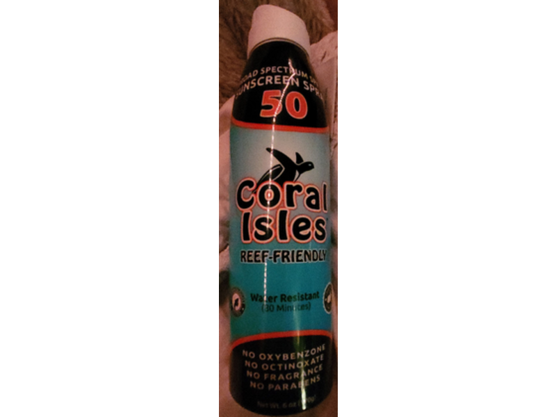 Coral Isles Sunscreen Spray, SPF 50, 6 oz/170 g, Pack Of 3