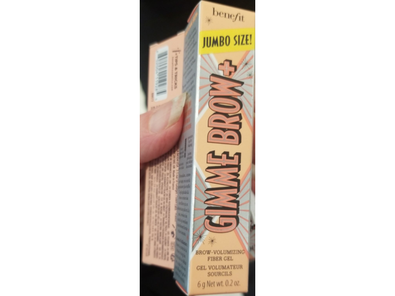 Benefit Gimme Brow Volumizing Fiber Gel, 3-Neutral Light Brown, 0.2 oz/6 g