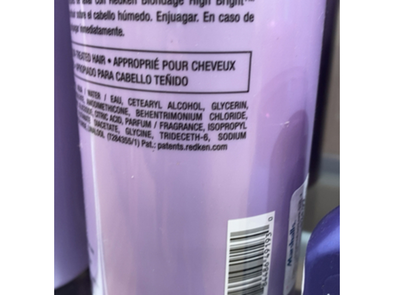 Redken Blondage High Bright Conditioner, Vitamin C + Brightening Care Complex, 33.8 fl oz/1000 mL