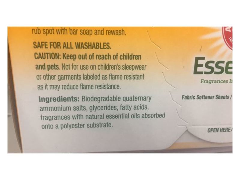 Arm & Hammer Essentials Fabric Softener Sheets, Mountain Rain, 144 Count