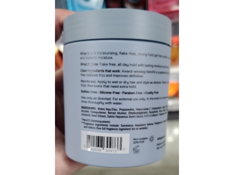 4U By Tia Strong Hold Gel, Apple Extract + Hemi15, 8 fl oz/237 mL