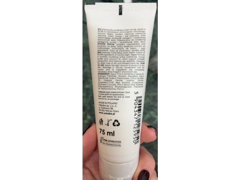 Yokaba Infinity Duo Care Hand Cream, Mango & Coco, 75 mL