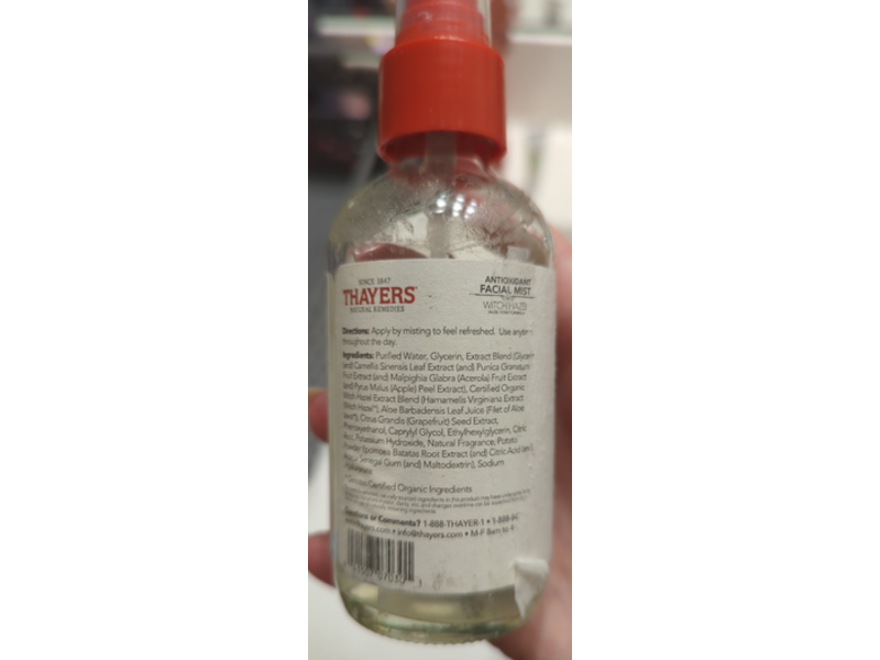Thayers Antioxidant Facial Mist, Pomegranate Acai, 4 fl oz/118 mL