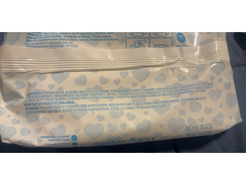 Berkley Jensen Baby Wipes, Unscented, 90 Count