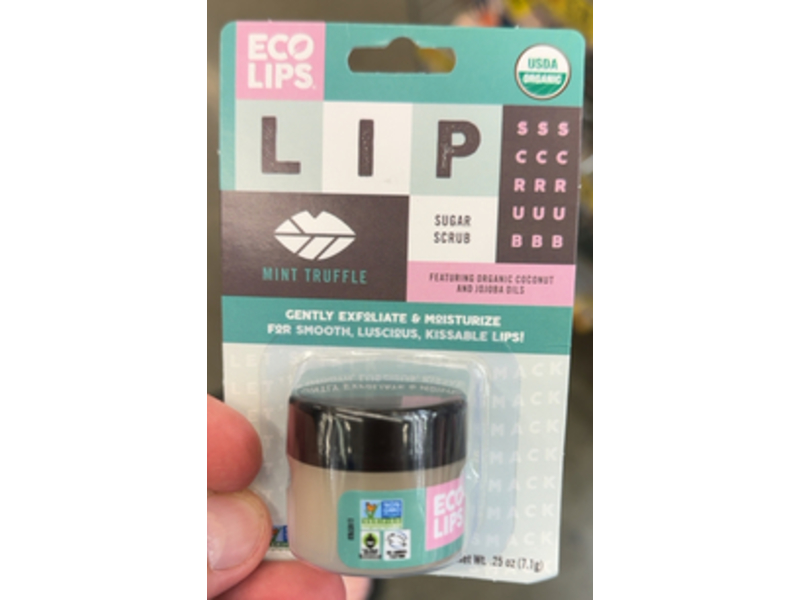 Eco Lips Scrub, Mint Truffle, 0.25 oz/7.1 g