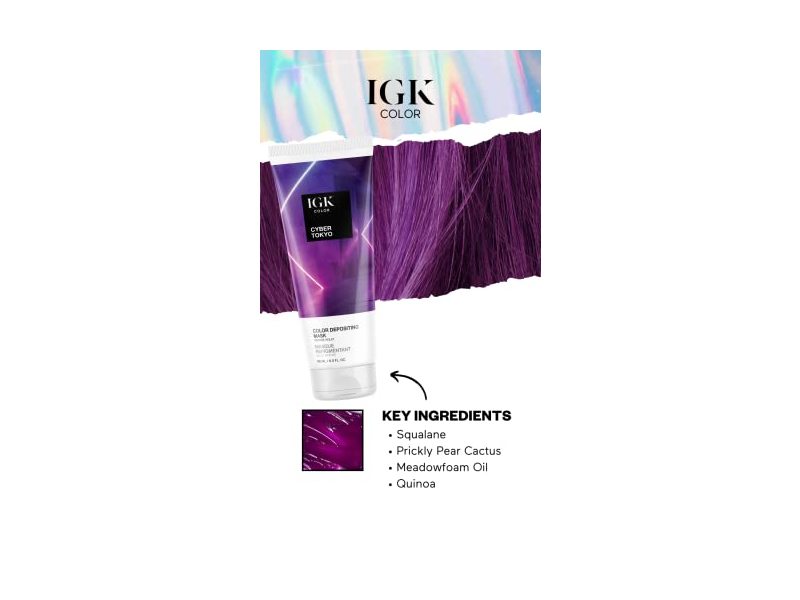 IGK Color Depositing Mask - Cyber Tokyo, 6 Fl Oz