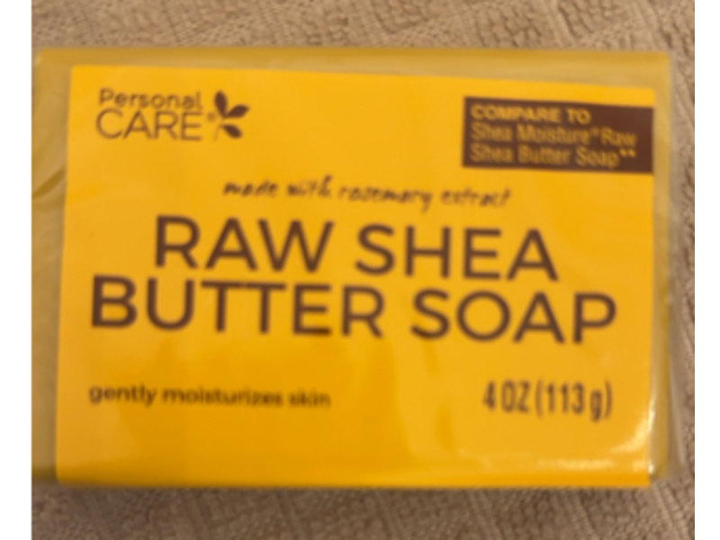 Personal Care Raw Shea Butter Soap, Rosemary Extract, 4 oz/113 g