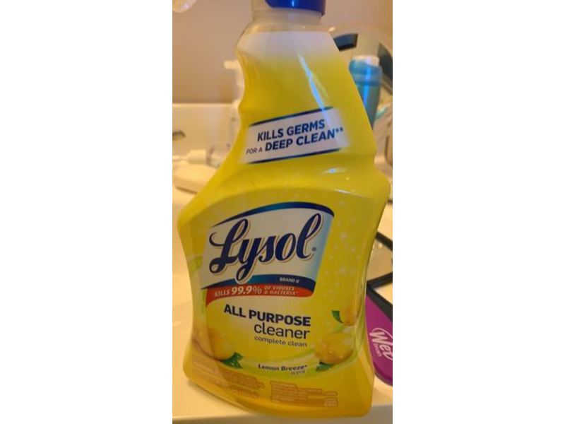 Lysol All-Purpose Cleanser, Lemon Breeze, 22 fl oz/650 mL