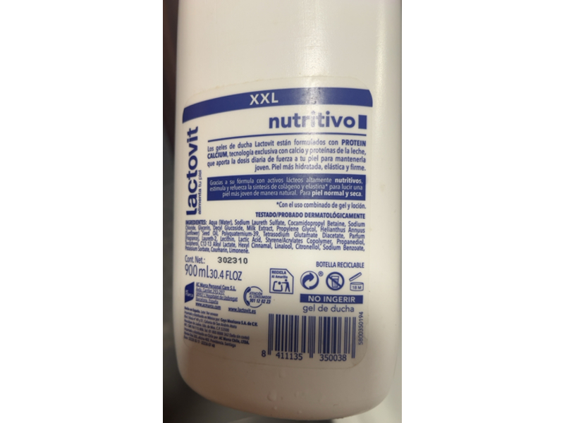Lactovit Nourishing Shower Gel, 30.4 fl oz/900 mL