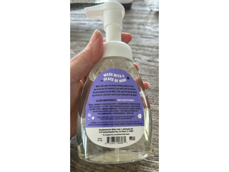 Molly's Suds Hand Soap, Lavender, 8.26 fl oz/244 mL, Pack Of 3