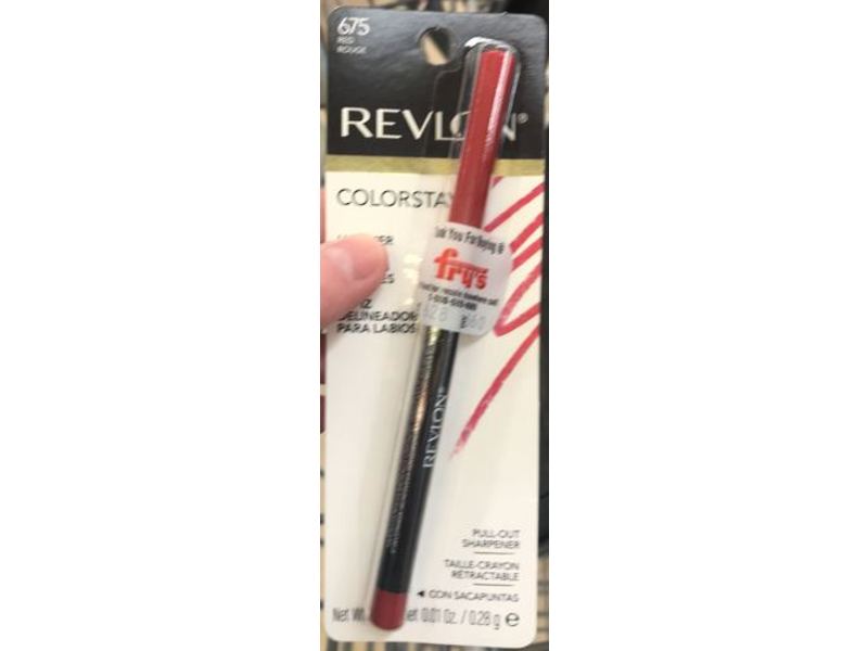 Revlon Colorstay Lip Liner, 675 Red, 0.01 oz/0.28 g