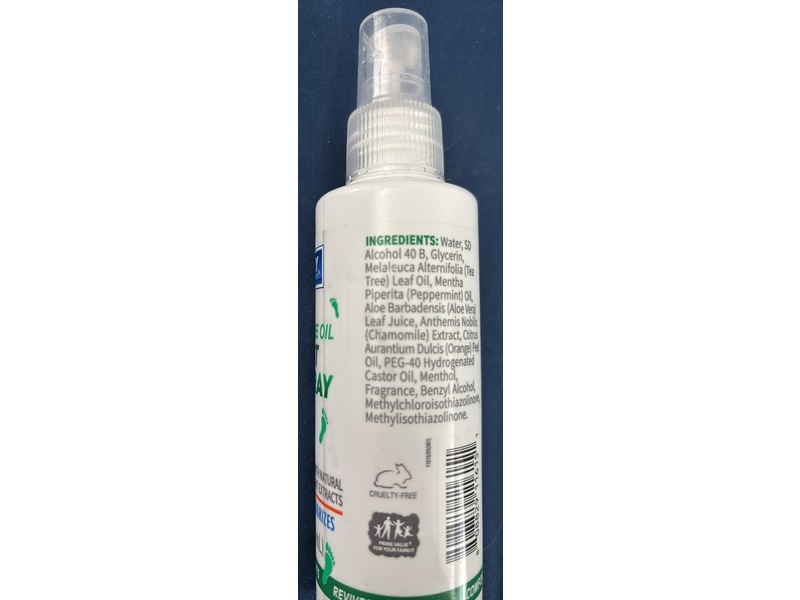 Lucky Super Soft Foot Spray, Tea Tree Oil, 4 fl oz/118 mL