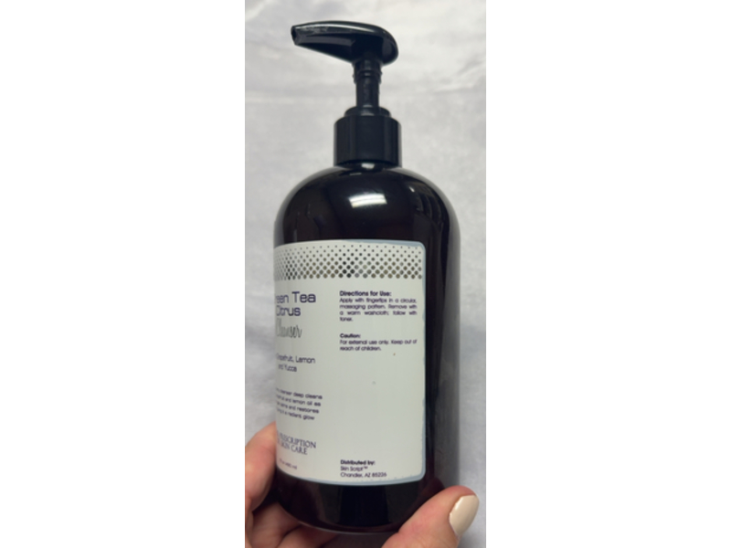 Skin Script Green Tea Citrus Cleanser, Grapefruit + Lemon & Yucca, 16 oz/480 mL
