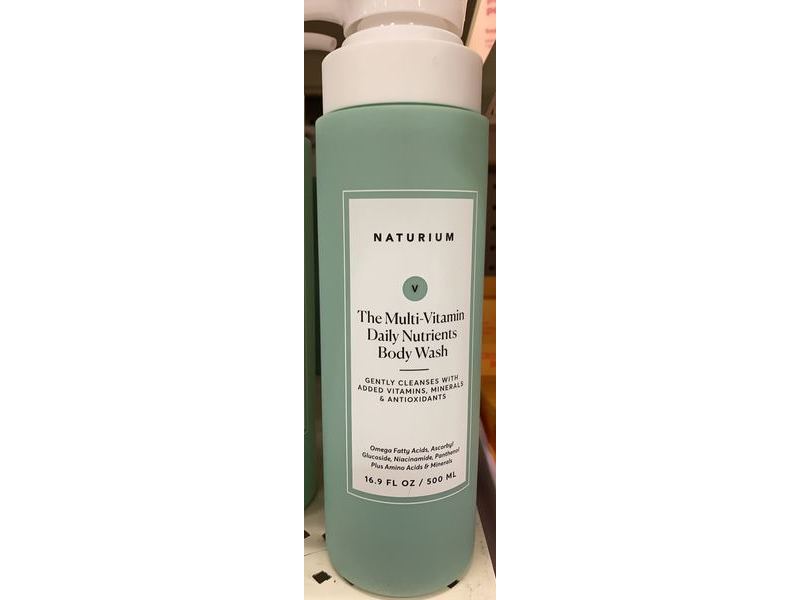 Naturium The Multi-Vitamin Daily Nutrients Body Wash, 16.9 fl oz/500 mL