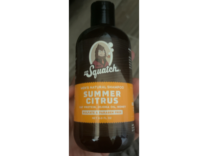 Dr. Squatch Men's Natural Shampoo, Summer Citrus, 8.0 fl oz/236.6 mL